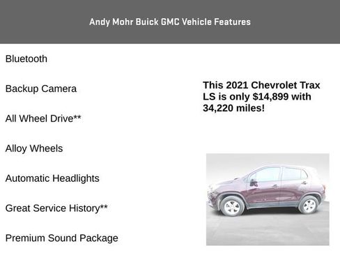 Used 2021 Chevrolet Trax LS w/ Tint and Cruise Package image 4
