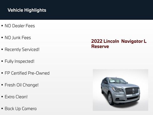 Used 2022 Lincoln Navigator L Reserve RWD image 61