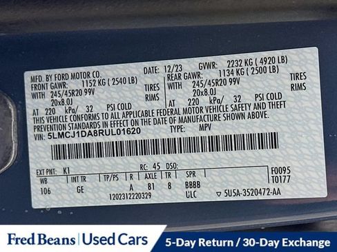 Certified 2024 Lincoln Corsair AWD w/ Equipment Group 101A image 40