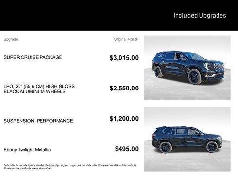 New 2026 GMC Acadia Denali w/ Super Cruise Package AWD/4WD image 8