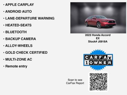 Used 2023 Honda Accord EX image 6