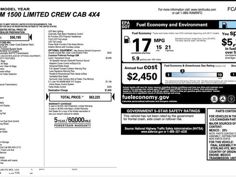 Used 2019 RAM 1500 Limited AWD/4WD image 2