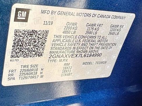 Used 2020 Chevrolet Equinox LT AWD/4WD image 22