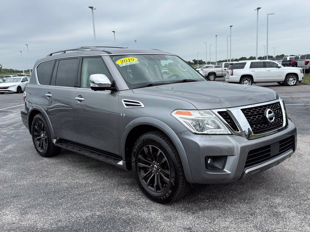 Used 2019 Nissan Armada Platinum w/ Captain's Chairs Package RWD image 2