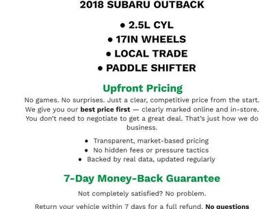 Used 2018 Subaru Outback 2.5i