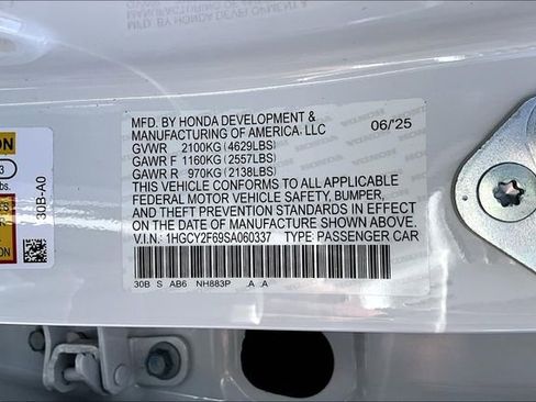 New 2025 Honda Accord EX-L image 14