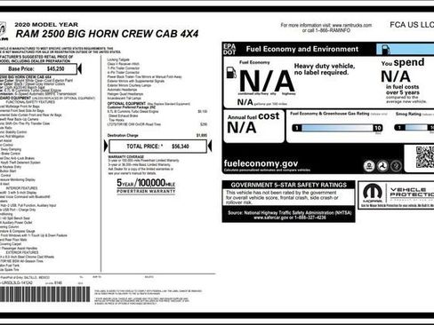 Used 2020 RAM 2500 Big Horn image 60