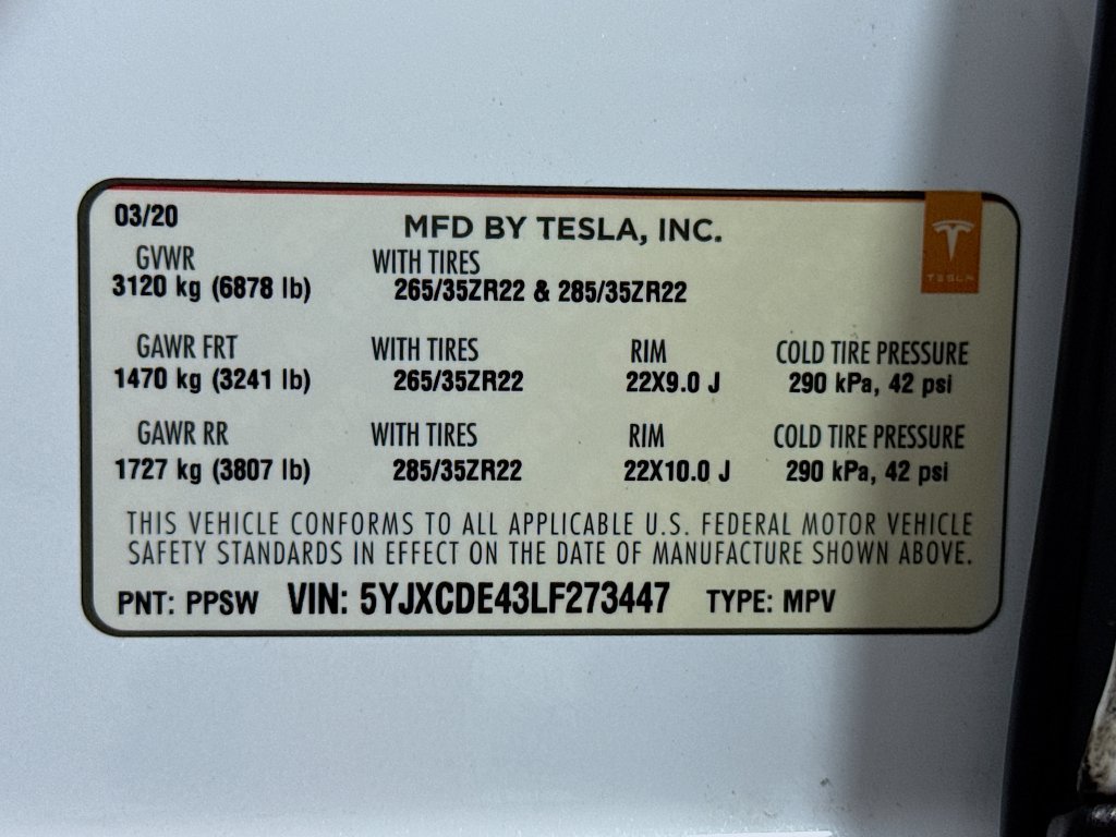 Used 2020 Tesla Model X Performance AWD/4WD image 26