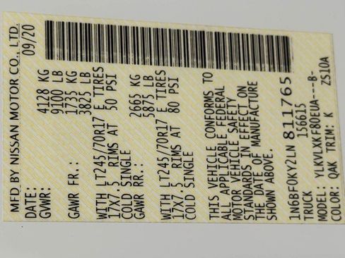 Used 2020 Nissan NV 2500 SV image 36