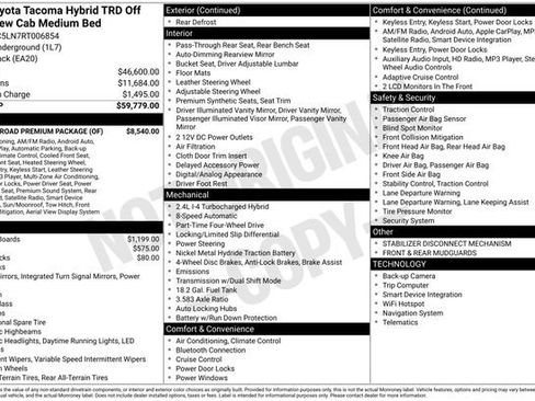 Used 2024 Toyota Tacoma TRD Off-Road w/ TRD Off Road Premium Package image 33