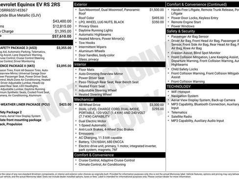 Used 2025 Chevrolet Equinox EV RS w/ Active Safety Package 3 AWD/4WD image 3