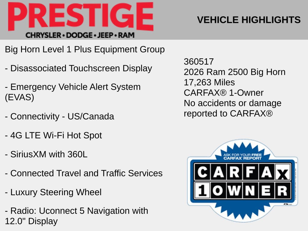 Used 2026 RAM 2500 Big Horn AWD/4WD image 10