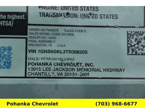 New 2026 Chevrolet Suburban High Country AWD/4WD image 30