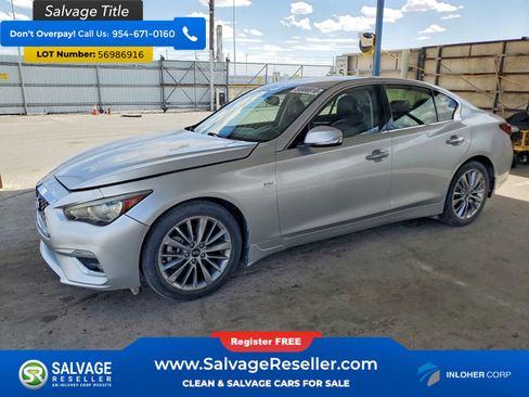 Used 2019 INFINITI Q50 Luxe w/ Essential Package (3.0T Luxe) RWD image 1