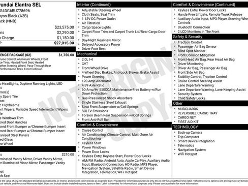 Certified 2024 Hyundai Elantra SEL w/ Convenience Package FWD image 5