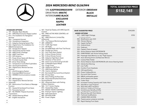 Used 2024 Mercedes-Benz GLS 63 AMG 4MATIC image 90