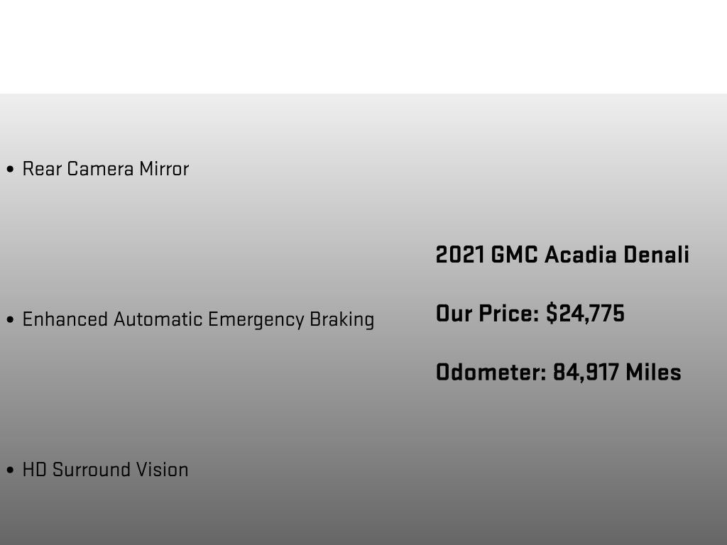 Used 2021 GMC Acadia Denali w/ Denali Technology Package FWD image 24