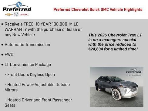 Used 2026 Chevrolet Trax LT w/ Midnight Edition FWD image 2