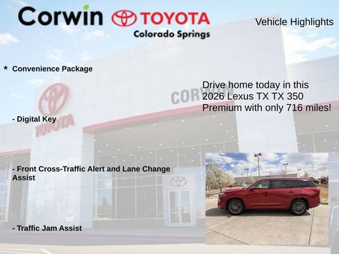 Used 2026 Lexus TX 350 AWD w/ Convenience Package image 7