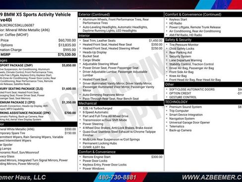 Used 2019 BMW X5 xDrive40i w/ M Sport Package AWD/4WD image 3