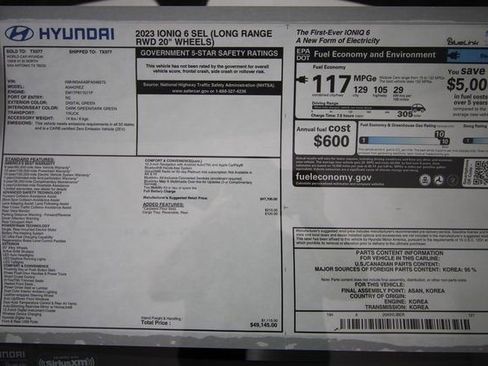 Used 2023 Hyundai Ioniq 6 SEL RWD image 40