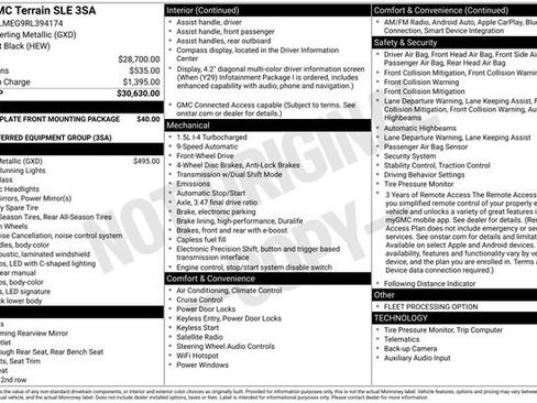 Used 2024 GMC Terrain SLE FWD image 34