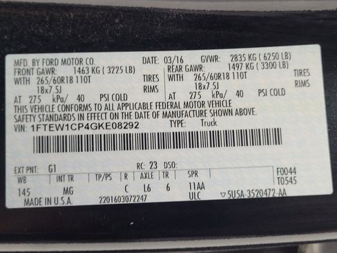 Used 2016 Ford F150 XLT w/ Equipment Group 302A Luxury RWD image 33
