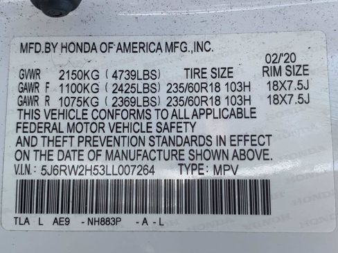 Used 2020 Honda CR-V EX image 43