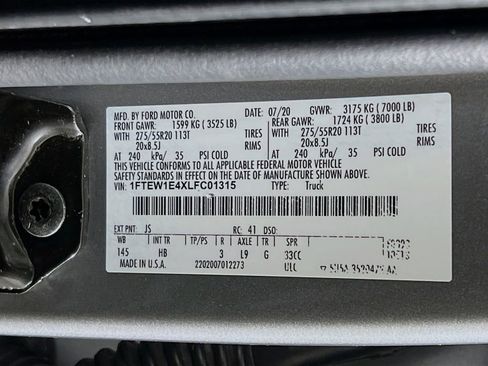 Used 2020 Ford F150 Lariat w/ Equipment Group 502A Luxury image 33