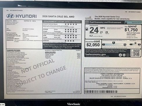 New 2026 Hyundai Santa Cruz SEL image 19