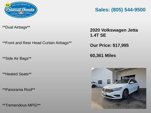 Used 2020 Volkswagen Jetta SE w/ SE Cold Weather Package FWD image 6