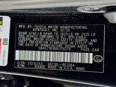 Certified 2024 Lexus ES 350 350 Luxury image 34