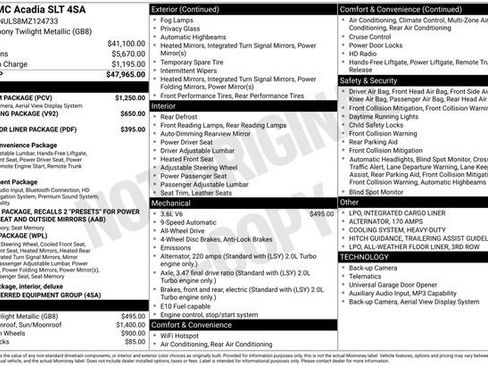 Used 2021 GMC Acadia SLT w/ Premium Package AWD/4WD image 3
