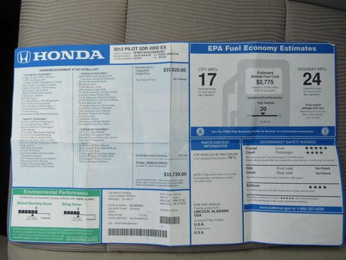 Used 2012 Honda Pilot EX image 22