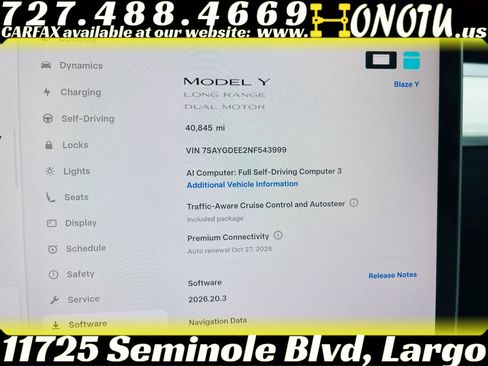 Used 2022 Tesla Model Y Long Range AWD/4WD image 3