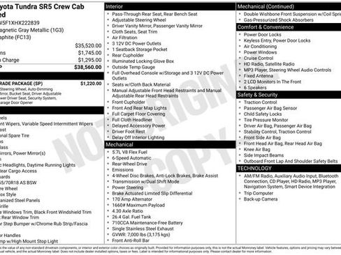 Used 2017 Toyota Tundra SR5 w/ SR5 Upgrade Package image 2