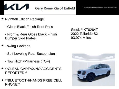 Used 2022 Kia Telluride SX w/ Nightfall Edition Package AWD/4WD image 14