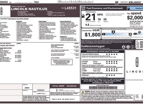 Used 2019 Lincoln Nautilus Reserve image 34