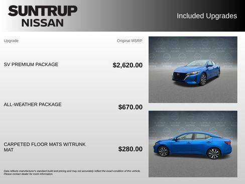 Used 2025 Nissan Sentra SV w/ SV Premium Package FWD image 2