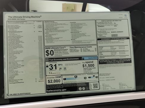 Used 2026 BMW 330i Sedan w/ Convenience Package RWD image 31