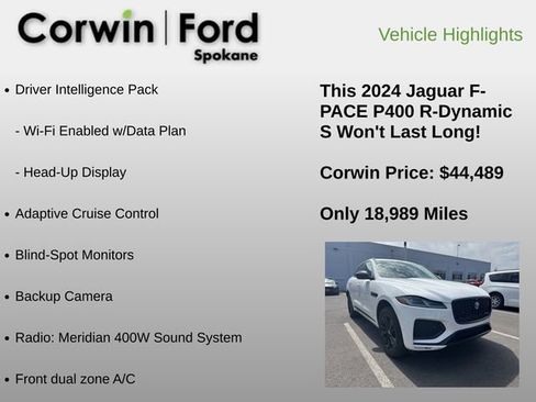 Used 2024 Jaguar F-PACE R-Dynamic S AWD/4WD image 6