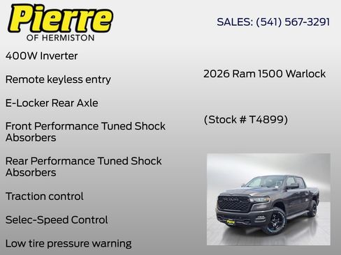 New 2026 RAM 1500 Warlock AWD/4WD image 24