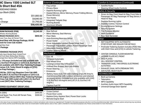 Used 2022 GMC Sierra 1500 SLT w/ SLT Premium Package image 38