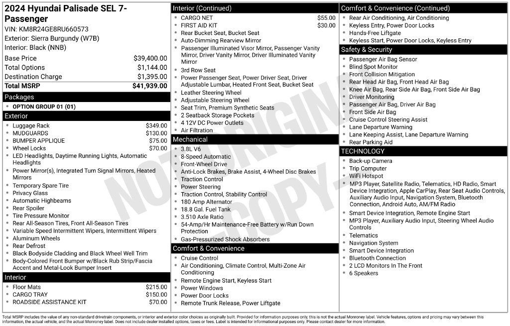 Certified 2024 Hyundai Palisade SEL FWD image 5