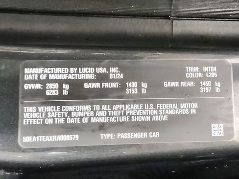 Used 2024 Lucid Air Touring image 27