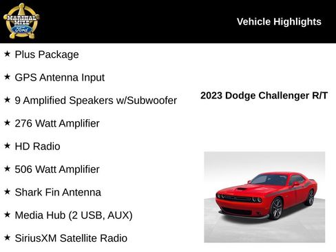 Used 2023 Dodge Challenger R/T w/ Plus Package RWD image 2