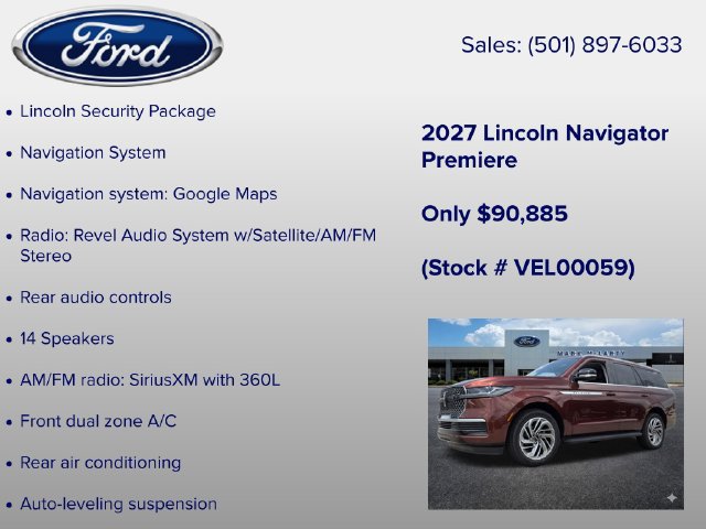 New 2027 Lincoln Navigator Premiere AWD/4WD image 12