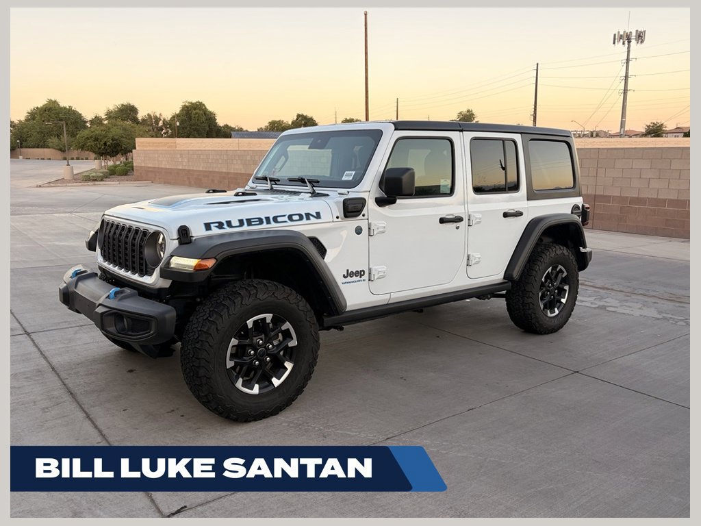 Used 2024 Jeep Wrangler Unlimited Rubicon 4xe w/ Safety Group AWD/4WD 360° Tour