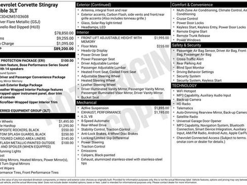 Used 2021 Chevrolet Corvette Stingray Premium Conv w/ Battery Protection Package RWD image 12