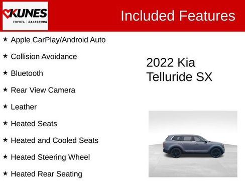 Used 2022 Kia Telluride SX w/ SX Prestige Package image 2